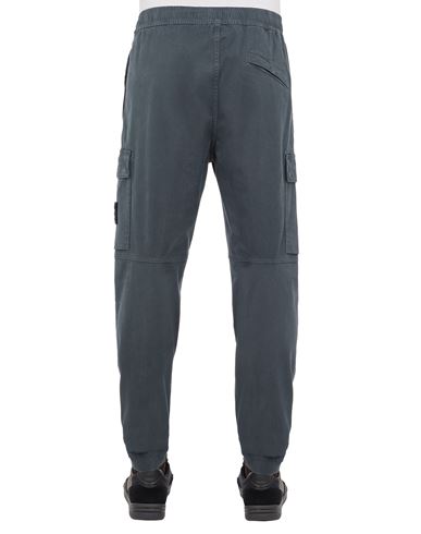 STONE ISLAND Slim-Fit Garment-Dyed Cotton-Blend Twill Cargo Trousers for  Men