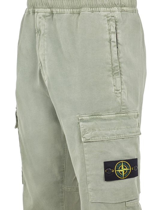 Stone Island Junior Compass-patch cargo shorts - Green