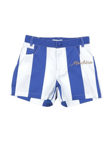 Moschino Kid Babies'  Toddler Girl Shorts & Bermuda Shorts Blue Size 6 Polyester, Cotton, Polyamide, Metallic