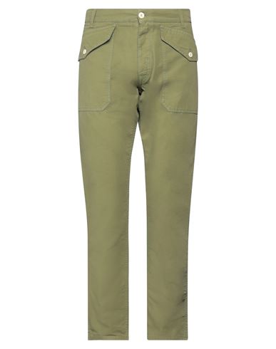 2w2m Man Pants Military Green Size 38 Cotton