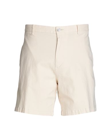 Hugo Boss Boss Man Shorts & Bermuda Shorts Cream Size 32 Linen, Cotton, Elastane In White