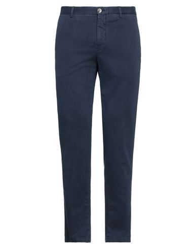 Pt Torino Man Pants Navy Blue Size 30 Cotton, Elastane In Navy Blue