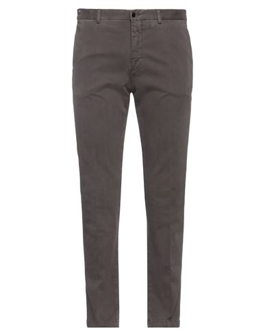 Pt Torino Man Pants Lead Size 40 Cotton, Elastane In Grey