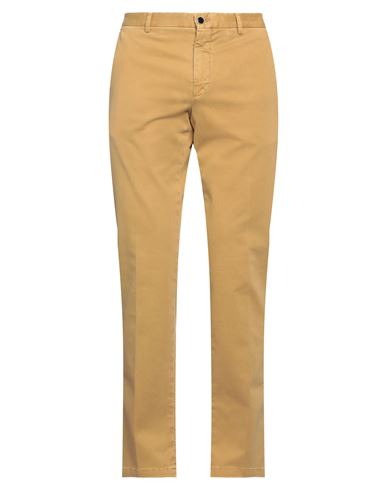 Pt Torino Man Pants Mustard Size 35 Cotton, Elastane In Yellow