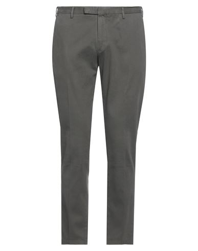 Pt Torino Man Pants Lead Size 40 Cotton, Elastane In Grey