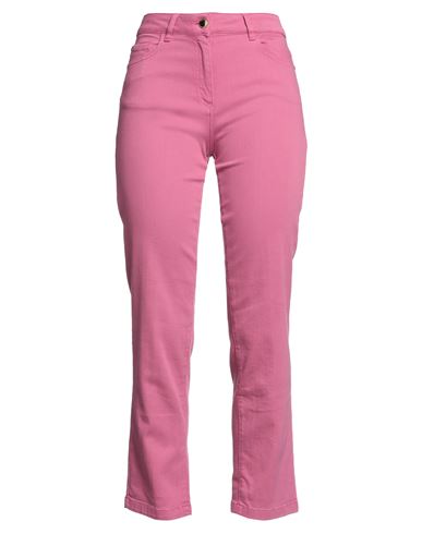 Nenette Woman Jeans Pink Size 27 Cotton, Elastane