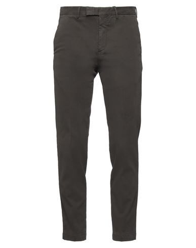 Pt Torino Man Pants Dark Brown Size 34 Cotton, Elastane In Brown