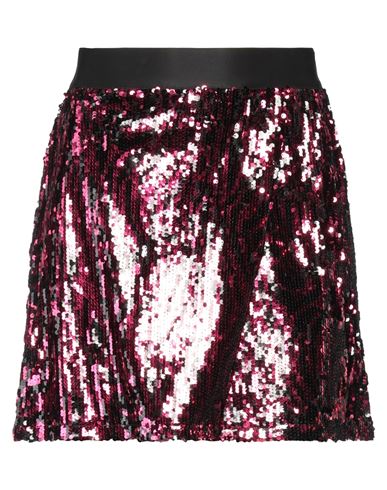 Odi Et Amo Woman Mini Skirt Fuchsia Size S Polyester, Elastane In Pink