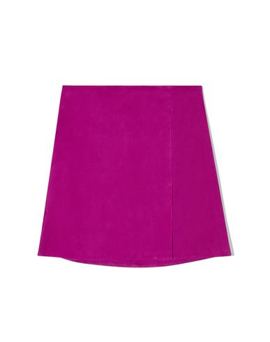Cos A-line Suede Skirt In Purple