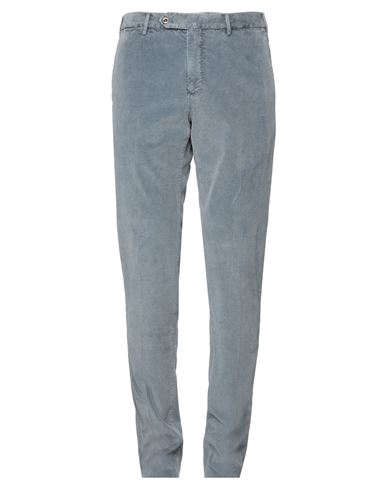 Pt Torino Man Pants Slate Blue Size 38 Cotton, Lyocell, Elastane