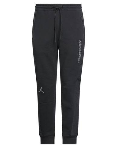 Jordan Man Pants Black Size Xl Cotton, Polyester