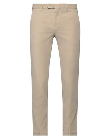 Shop Pt Torino Man Pants Beige Size 38 Cotton, Lyocell, Elastane