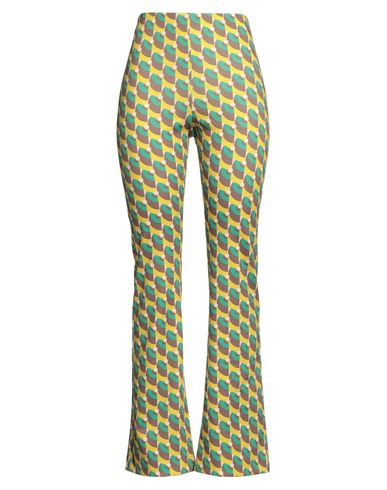 Maliparmi Malìparmi Woman Pants Green Size 8 Polyester, Elastic Fibres
