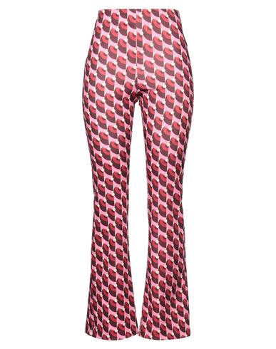 Maliparmi Malìparmi Woman Pants Pink Size 10 Polyester, Elastic Fibres