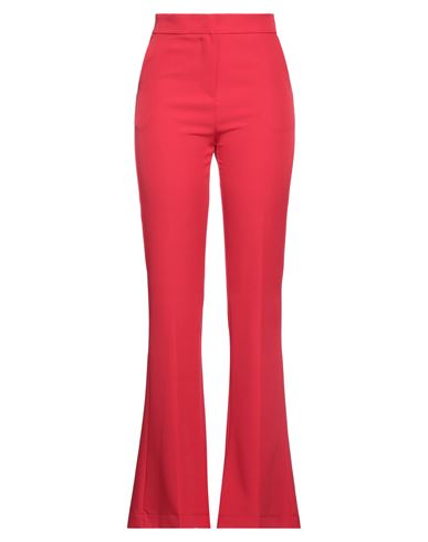 Maryley Woman Pants Red Size 6 Polyester, Elastane