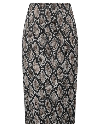 Boutique Moschino Woman Midi Skirt Black Size 8 Polyamide, Elastane