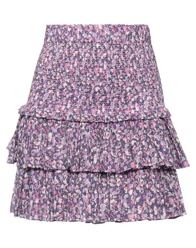 Isabel Marant Étoile Marant Étoile Woman Mini Skirt Purple Size 6 Organic Cotton