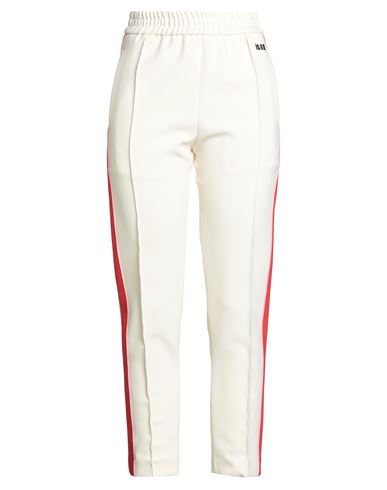 Msgm Woman Pants Ivory Size 4 Polyester, Elastane In White