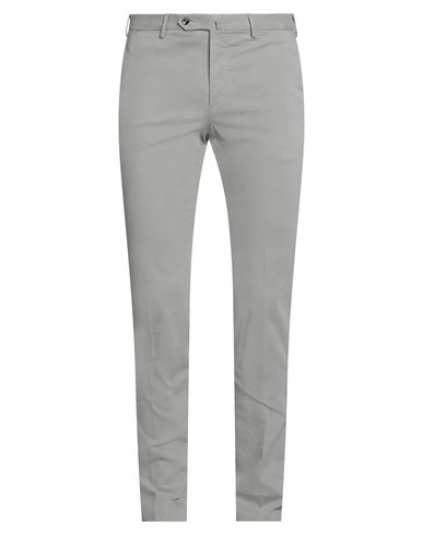 Pt Torino Man Pants Light Grey Size 44 Modal, Cotton, Elastane