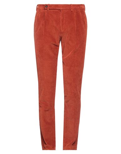 Berwich Man Pants Rust Size 32 Cotton In Red