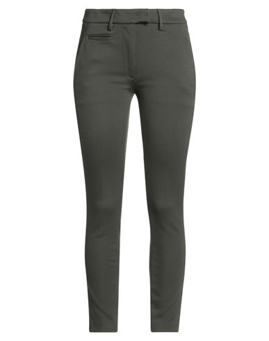 Dondup Woman Pants Military Green Size 26 Viscose, Polyamide, Virgin Wool, Elastane