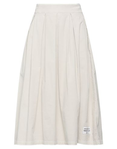 Department 5 Woman Midi Skirt Off White Size 25 Cotton, Elastane