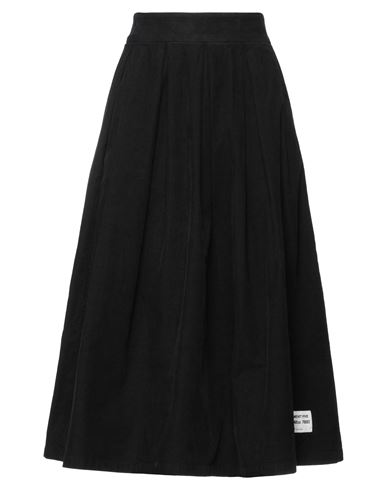 Department 5 Woman Midi Skirt Black Size 26 Cotton, Elastane