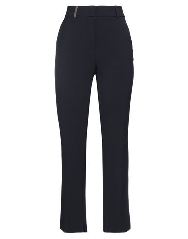 Peserico Woman Pants Midnight Blue Size 14 Polyester, Viscose, Cotton, Elastane