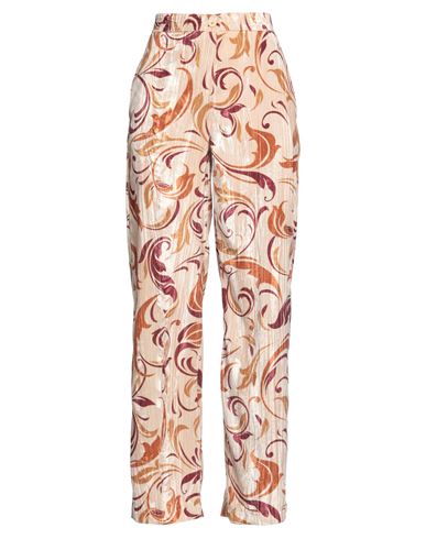 Vicolo Woman Pants Sand Size M Acetate, Viscose In Beige