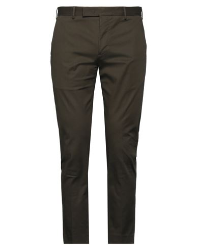 Pt Torino Man Pants Dark Green Size 36 Cotton, Elastane