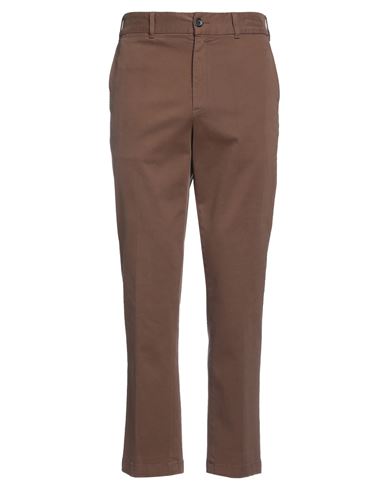 Shop Grifoni Man Pants Light Brown Size 34 Cotton, Elastane In Beige