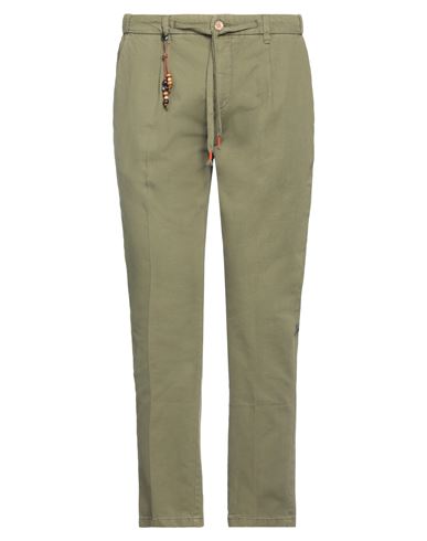 Yes Zee By Essenza Man Pants Military Green Size 36 Cotton