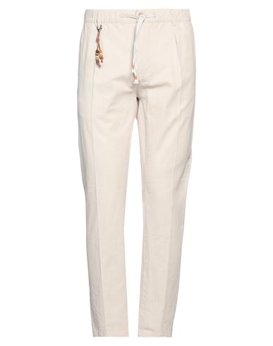 Yes Zee By Essenza Man Pants Ivory Size 31 Linen, Cotton In White