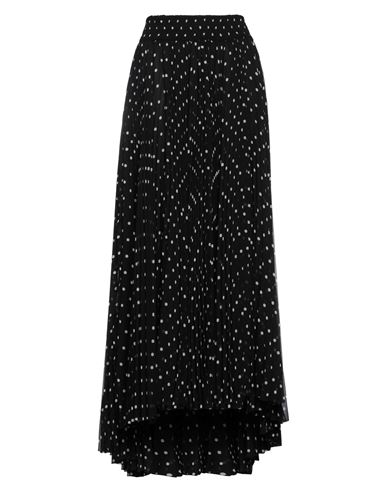 Balmain Woman Long Skirt Black Size 14 Polyester
