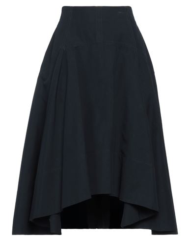 Bottega Veneta Woman Midi Skirt Midnight Blue Size 6 Cotton