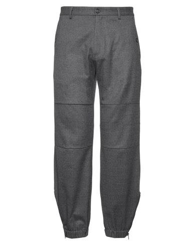 Mauro Grifoni Man Pants Lead Size 34 Wool, Elastane In Gray
