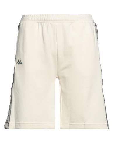 Kappa Man Shorts & Bermuda Shorts Cream Size Xs Cotton, Polyester In White