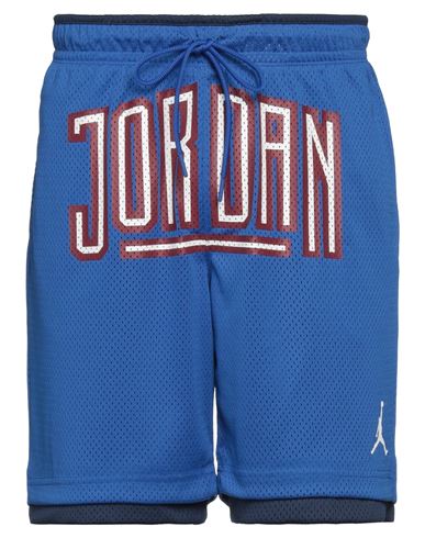 Jordan Man Shorts & Bermuda Shorts Blue Size Xs Polyester