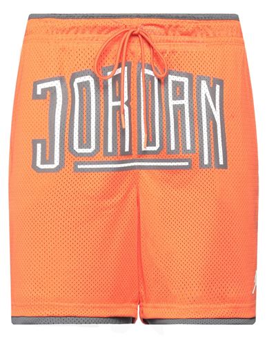 Jordan Man Shorts & Bermuda Shorts Orange Size Xs Polyester