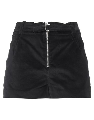Capasa Milano Woman Shorts & Bermuda Shorts Black Size 4 Cotton, Polyurethane