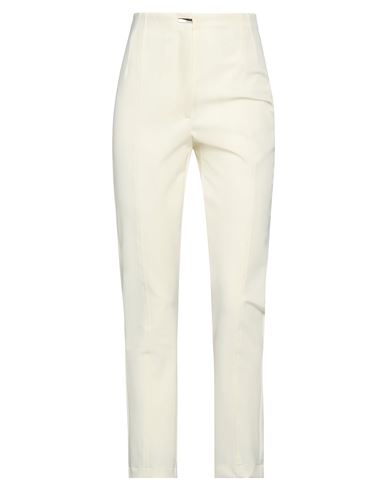 Shop Patrizia Pepe Woman Pants Cream Size 2 Polyester, Elastane In White