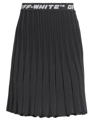 Off-white Woman Mini Skirt Steel Grey Size 4 Polyester, Polyamide, Elastane