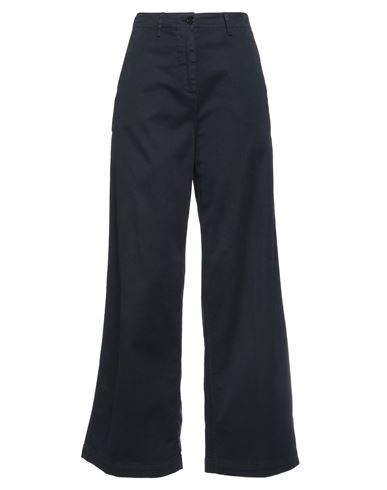 Aspesi Woman Pants Navy Blue Size 6 Cotton, Elastane