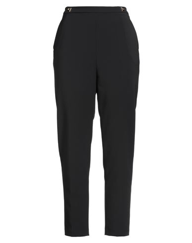 Elisabetta Franchi Woman Pants Black Size 8 Polyester, Virgin Wool, Elastane In Black