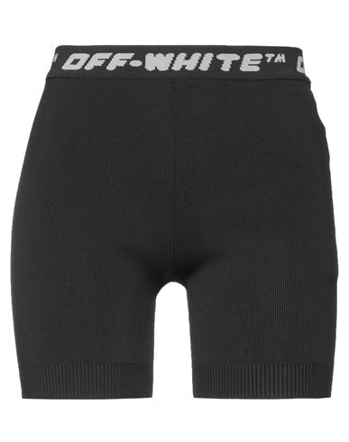 Shop Off-white Woman Shorts & Bermuda Shorts Black Size 6 Polyester, Polyamide, Elastane