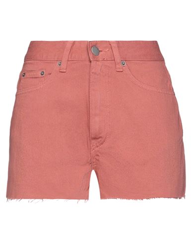 Dr. Denim Woman Shorts & Bermuda Shorts Rust Size 29 Cotton In Red