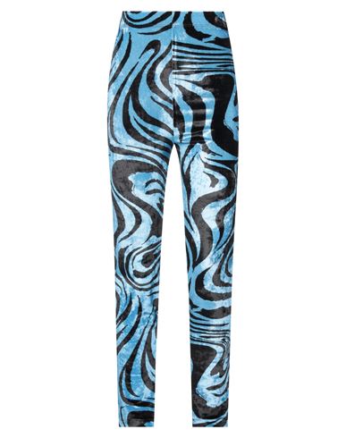 Philosophy Di Lorenzo Serafini Woman Leggings Azure Size 8 Viscose, Polyamide, Elastane In Blue