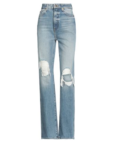 Khaite Woman Jeans Blue Size 28 Cotton In Blue