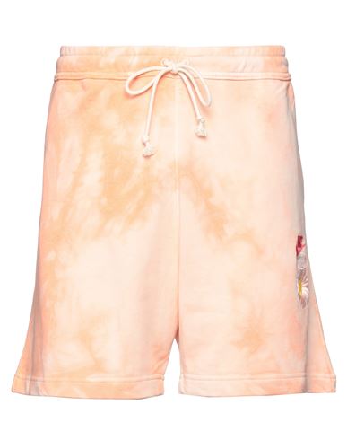 Nike Man Shorts & Bermuda Shorts Salmon Pink Size L Cotton, Polyester