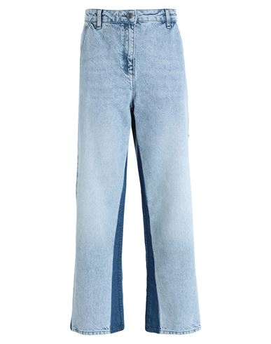 Karl Lagerfeld Klxav Colorblock Denim Pants Woman Jeans Blue Size 29 Recycled Cotton, Lyocell